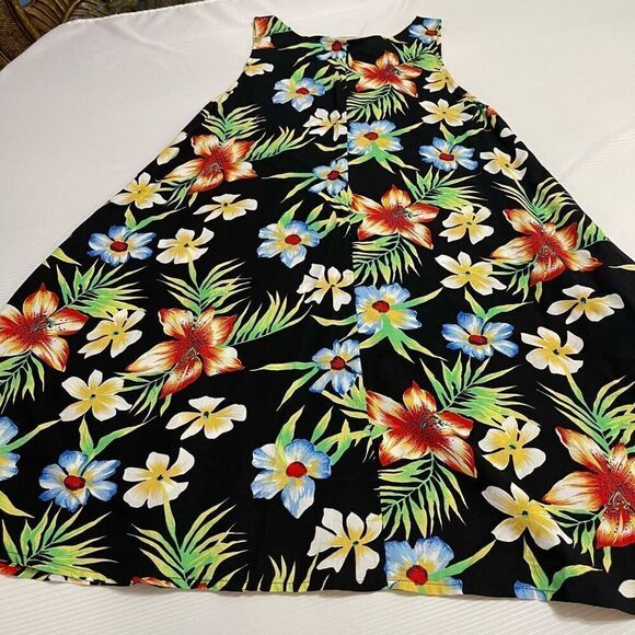 Mango Moon Floral Hawaiian Dress Size Medium - Picture 5 of 5